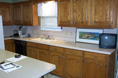 Installed counter top